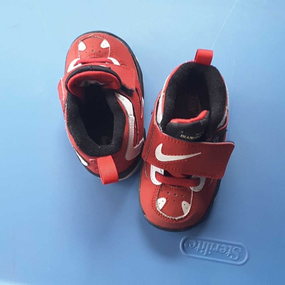 Boys shoes black, red,white